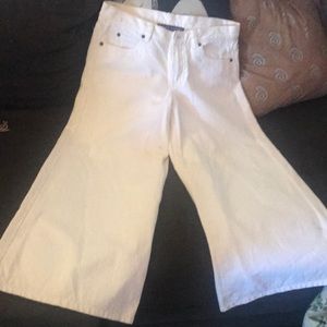 Polo Ralph Lauren, Ralph Lauren Collection, White Denim, Flare, Cropped Pant